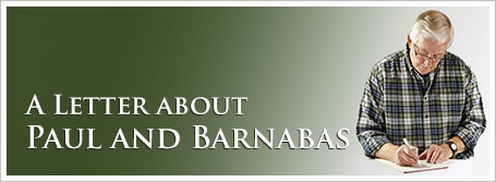 A Letter about Paul and Barnabas